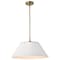 Nuvo Dover 3-Light Large Pendant White with Vintage Brass 60/7415 - alternate 7